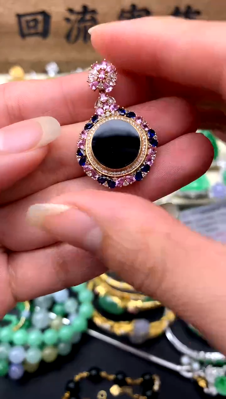 【闪购商品】翡翠颈饰18K金镶嵌398-中国好珍宝