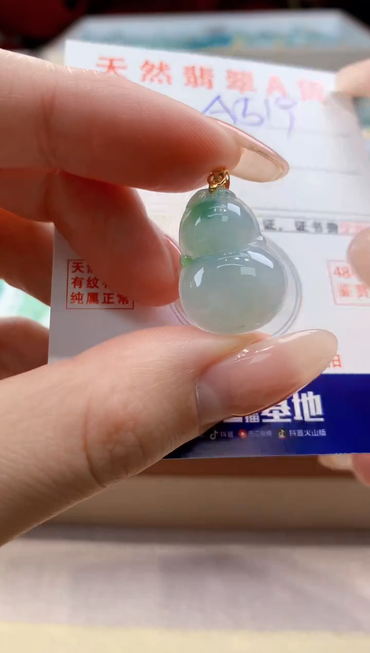 颈饰未镶嵌翡翠天然翡翠挂件  