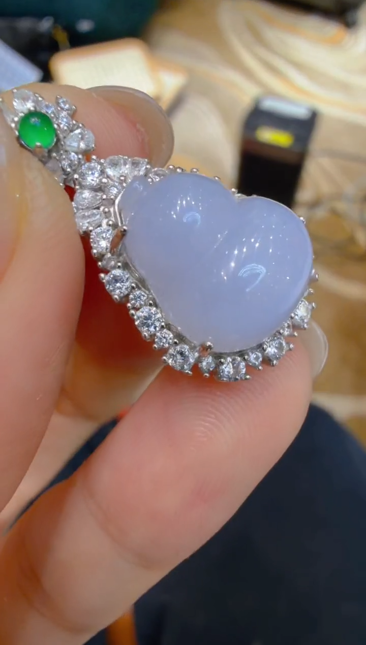 吊坠(不含链)银S925镶嵌翡翠多样性团购发一件