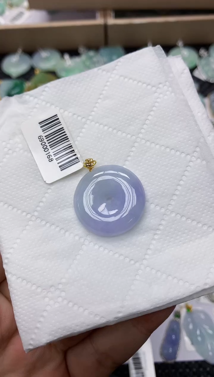 颈饰18K金镶嵌翡翠1111111111