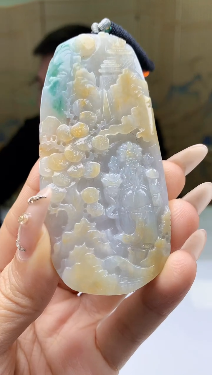 【闪购商品】定制翡翠未镶嵌5152ty-毛货挂件19