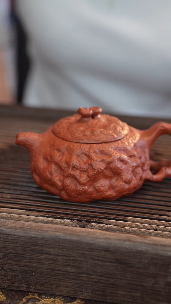 茶壶紫砂供春 大红袍 230cc