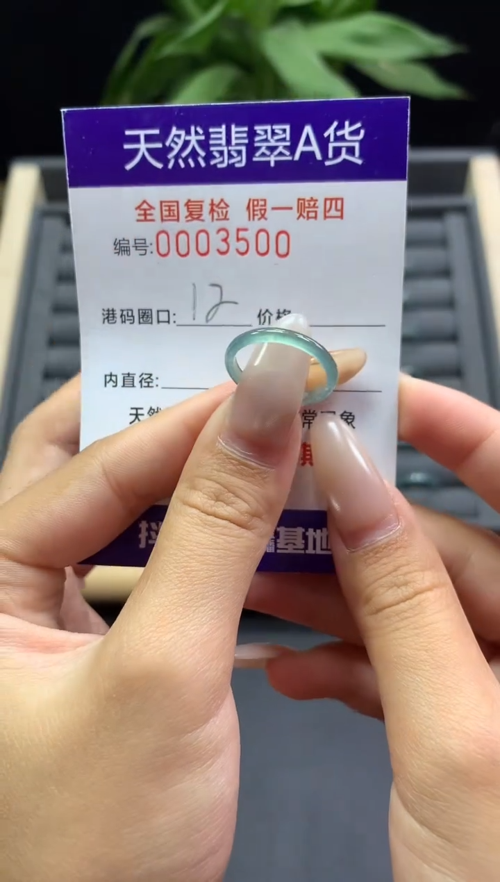 未镶嵌戒指翡翠天然  3500