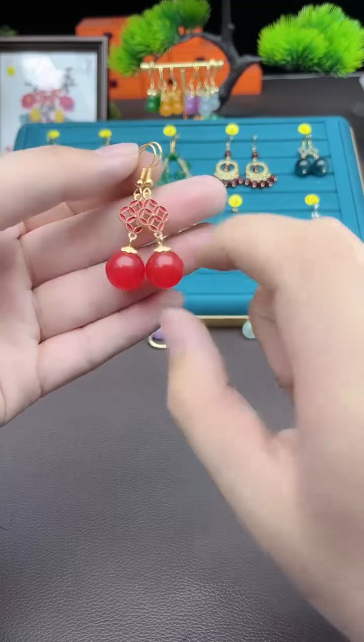 【闪购商品】玛瑙/玉髓耳钉银S925镶嵌523000