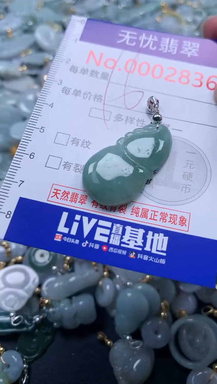 翡翠未镶嵌吊坠(不含链)2836