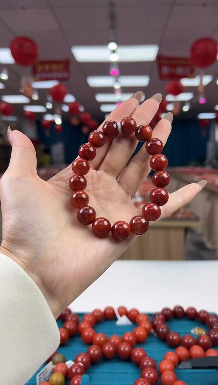 【闪购商品】南红玛瑙手串未镶嵌2.13-（多样式）