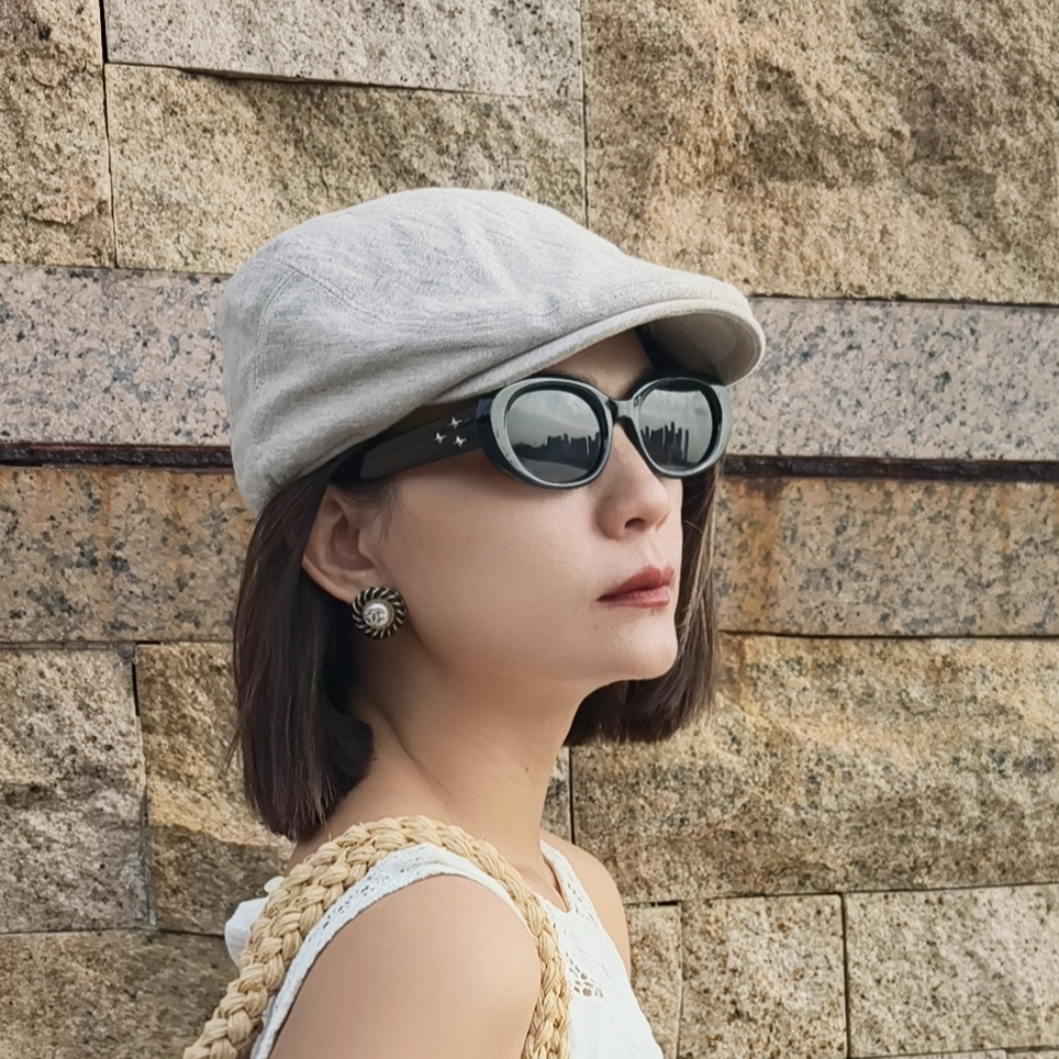 【SUKIJIANG】森系小清新前进帽文艺百搭鸭舌帽透气薄款女