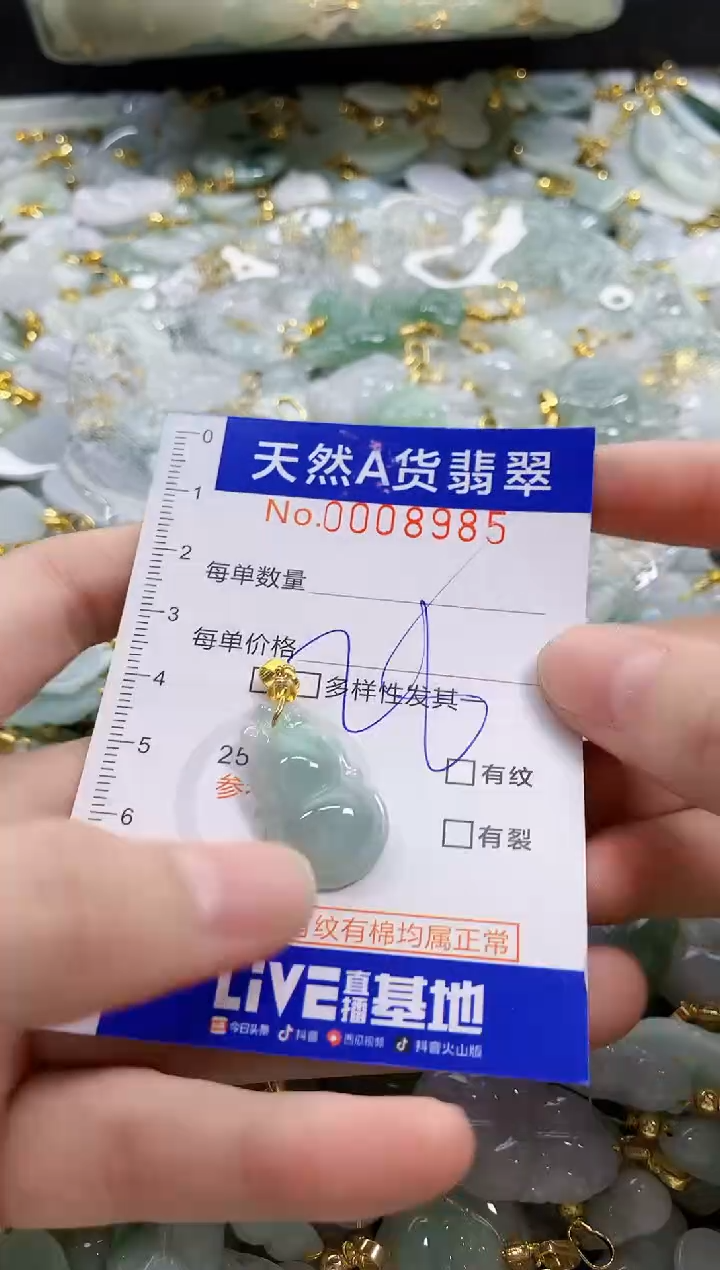 颈饰未镶嵌翡翠天然A货翡翠