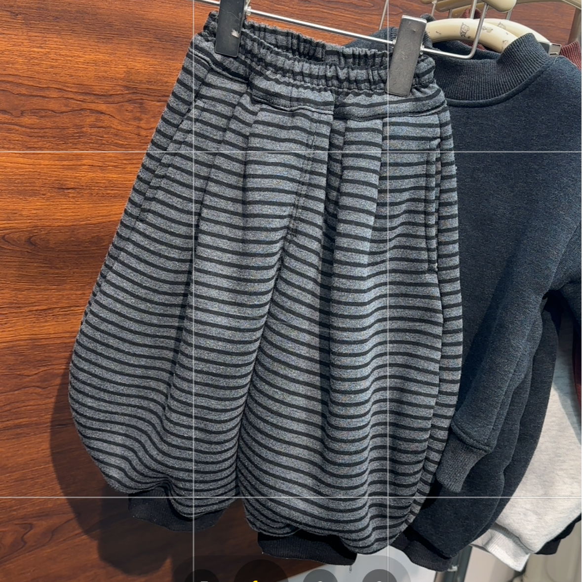 冬季儿童新款条纹套装韩系时尚百搭加绒加厚条纹搭配