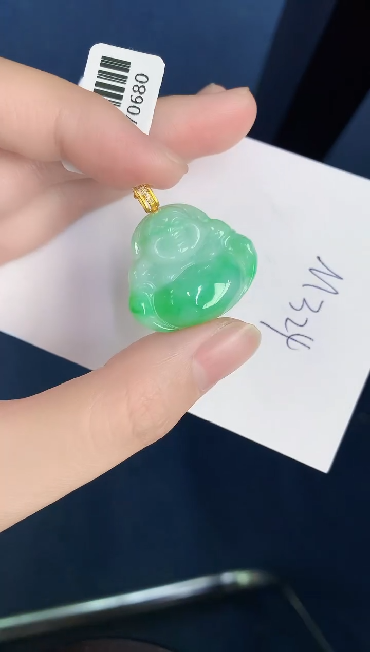 【闪购商品】翡翠颈饰18K金镶嵌0000000000