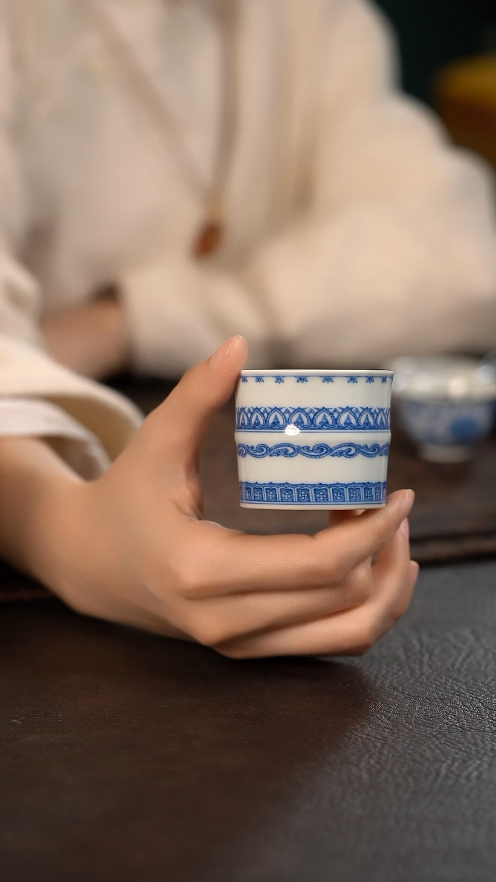 【闪购商品】杯聚澜堂点工宝相竹节杯