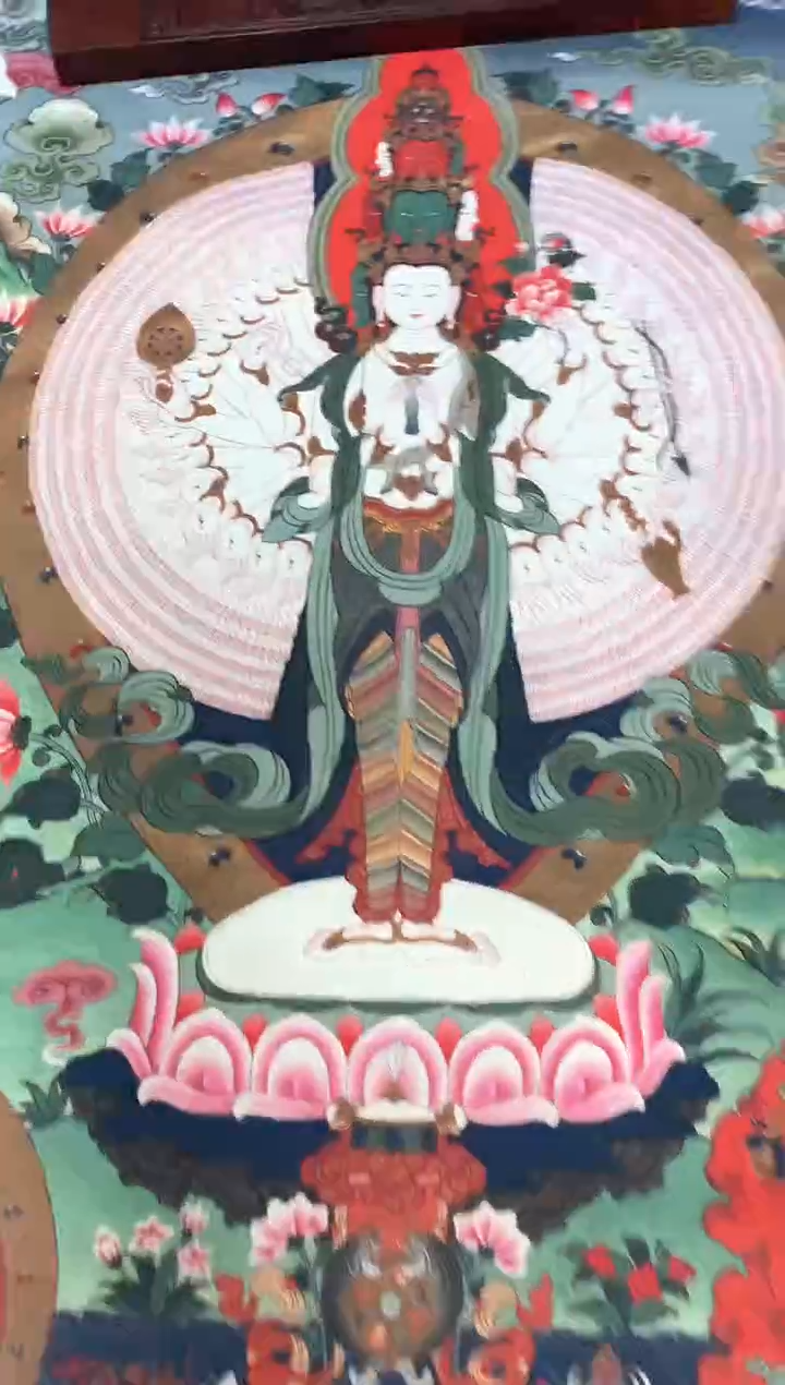 卷轴画160千手千眼观音
