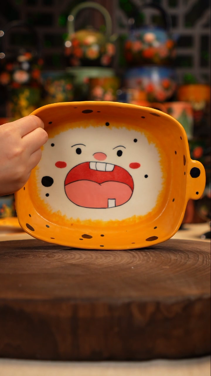 油画   釉下彩   盘