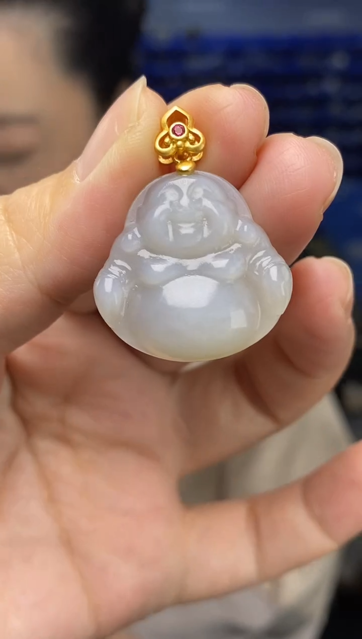 吊坠(不含链)银S925镶嵌和田玉DZ6897