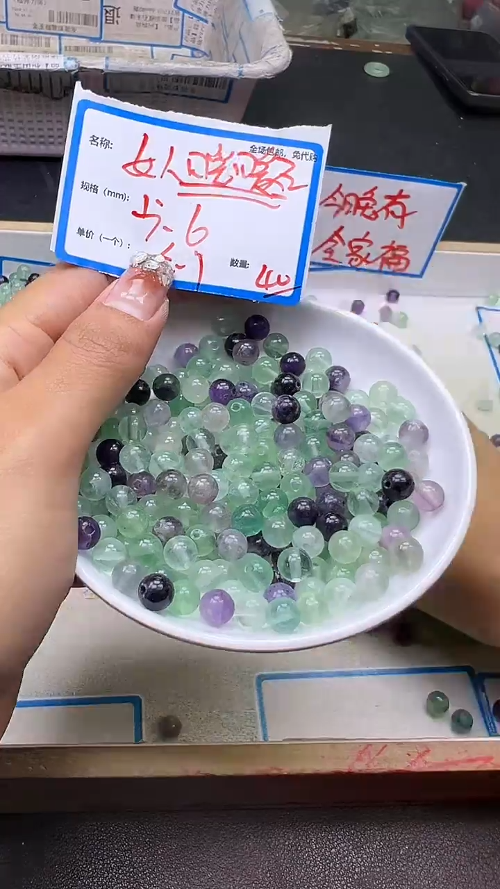 【闪购商品】玛瑙/玉髓散珠未镶嵌暖暖石Q125 6MM 40颗