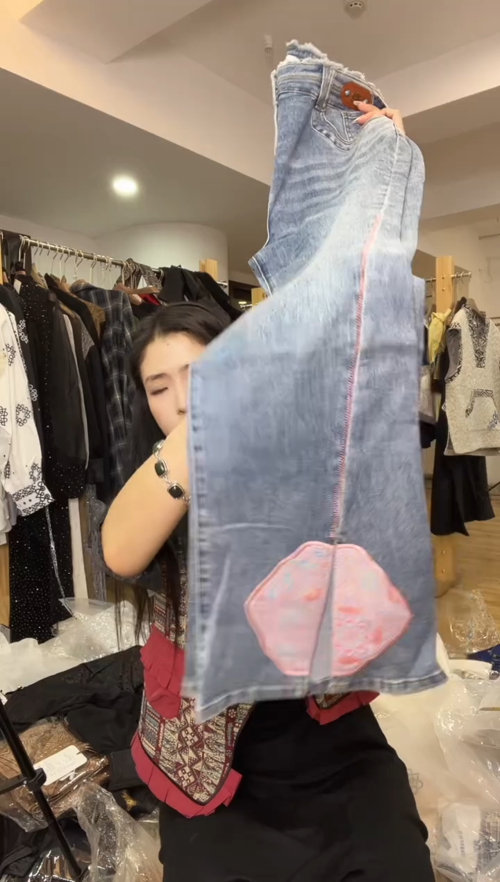 2XL码    145斤   牛仔裤  