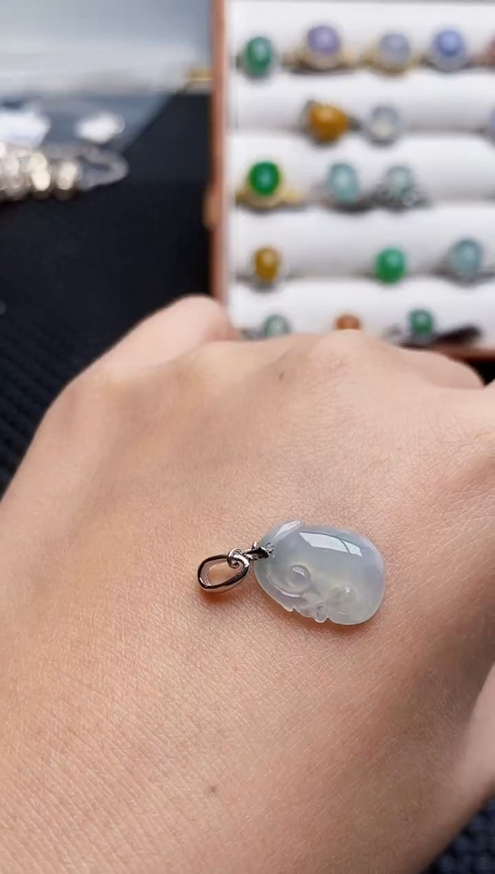 银S925镶嵌戒指翡翠3355