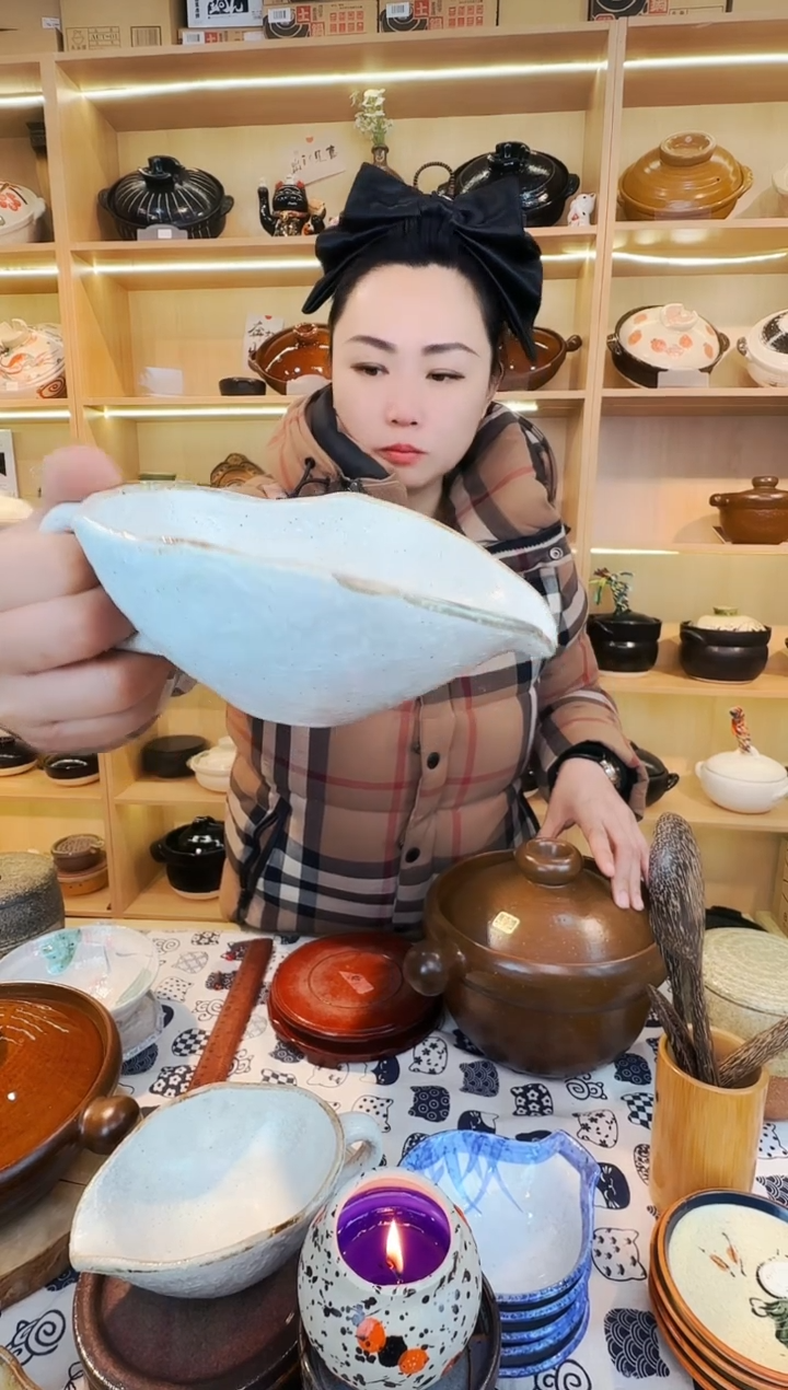 V****®日本进口信乐烧单柄异形碗