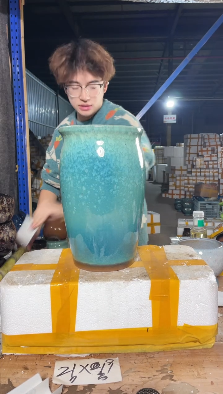 紫砂花盆宜兴紫砂粗陶花盆20-33