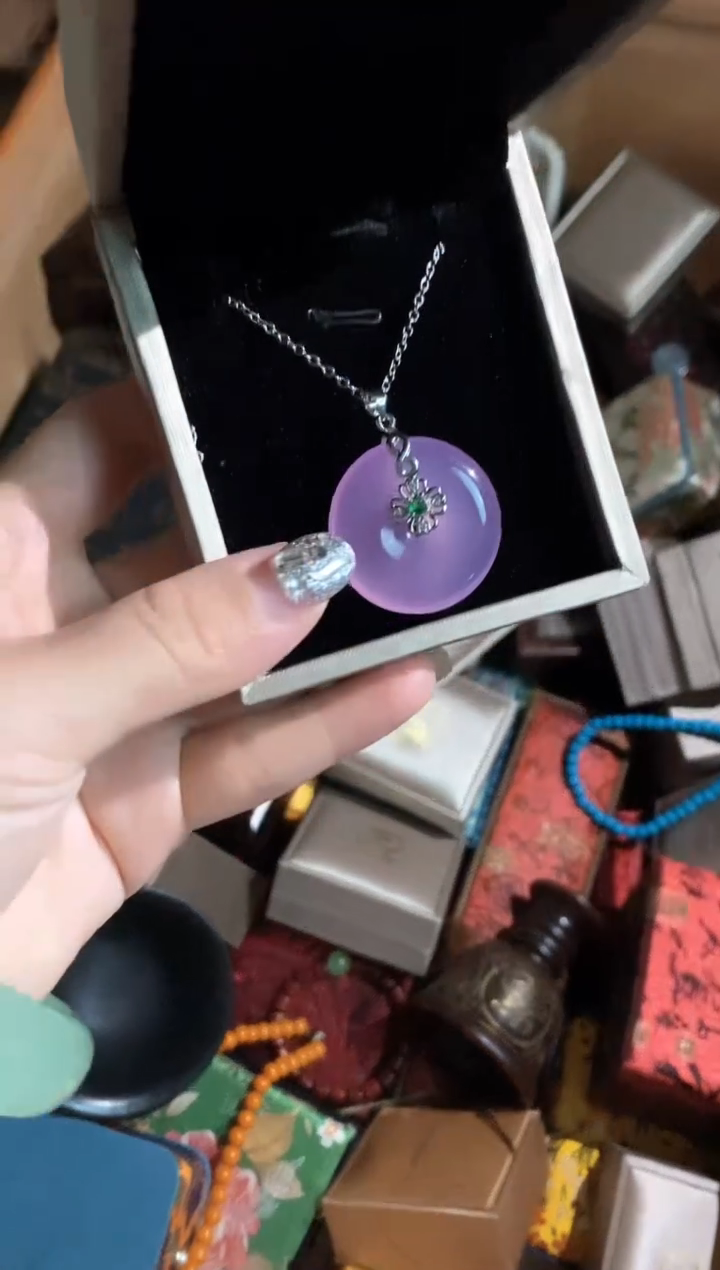 翡翠未镶嵌颈饰永玉阁精品专属摆件