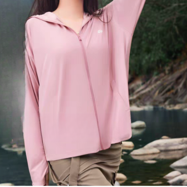 夏季新款百搭OS女款多巴胺色系透气宽松冰丝薄款防晒衣-0551