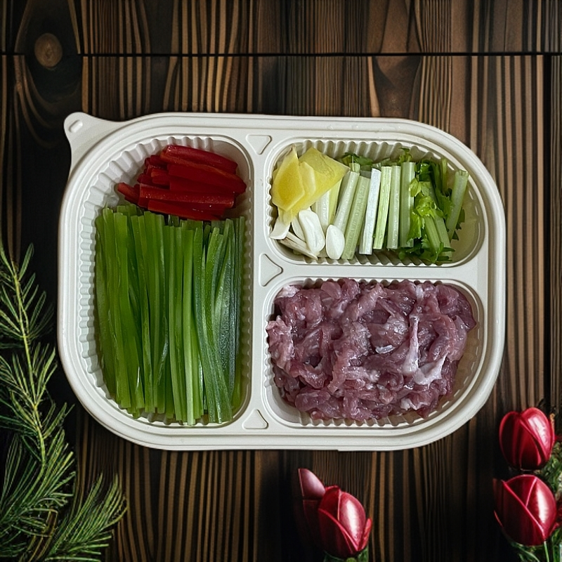 青笋肉丝（鲜精瘦肉约130g-260g)