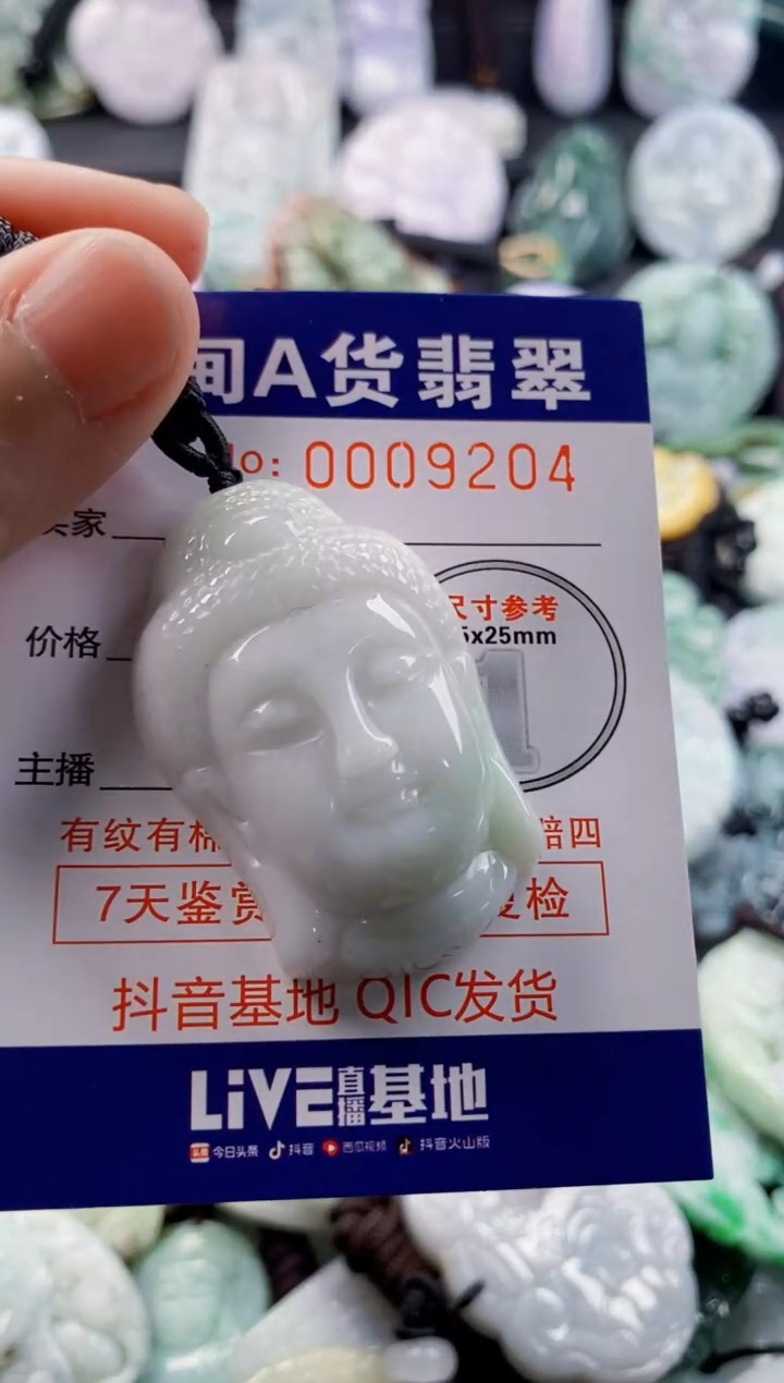 翡翠未镶嵌吊坠(不含链)1