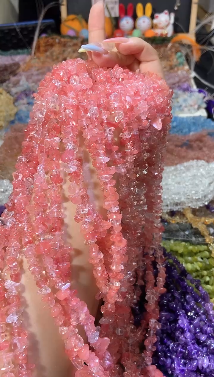 水晶珠宝半成品未镶嵌西瓜晶