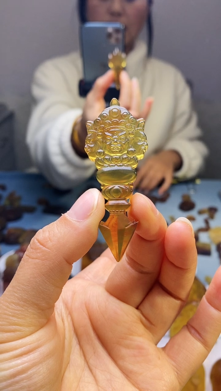 【闪购商品】琥珀颈饰未镶嵌HP97-12（金刚杵1）