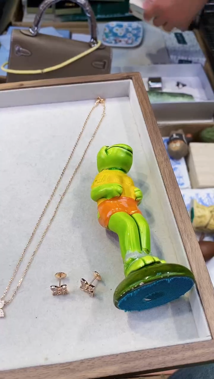 【闪购商品】瓷片耳项金.都是我的大宝贝儿瓷器