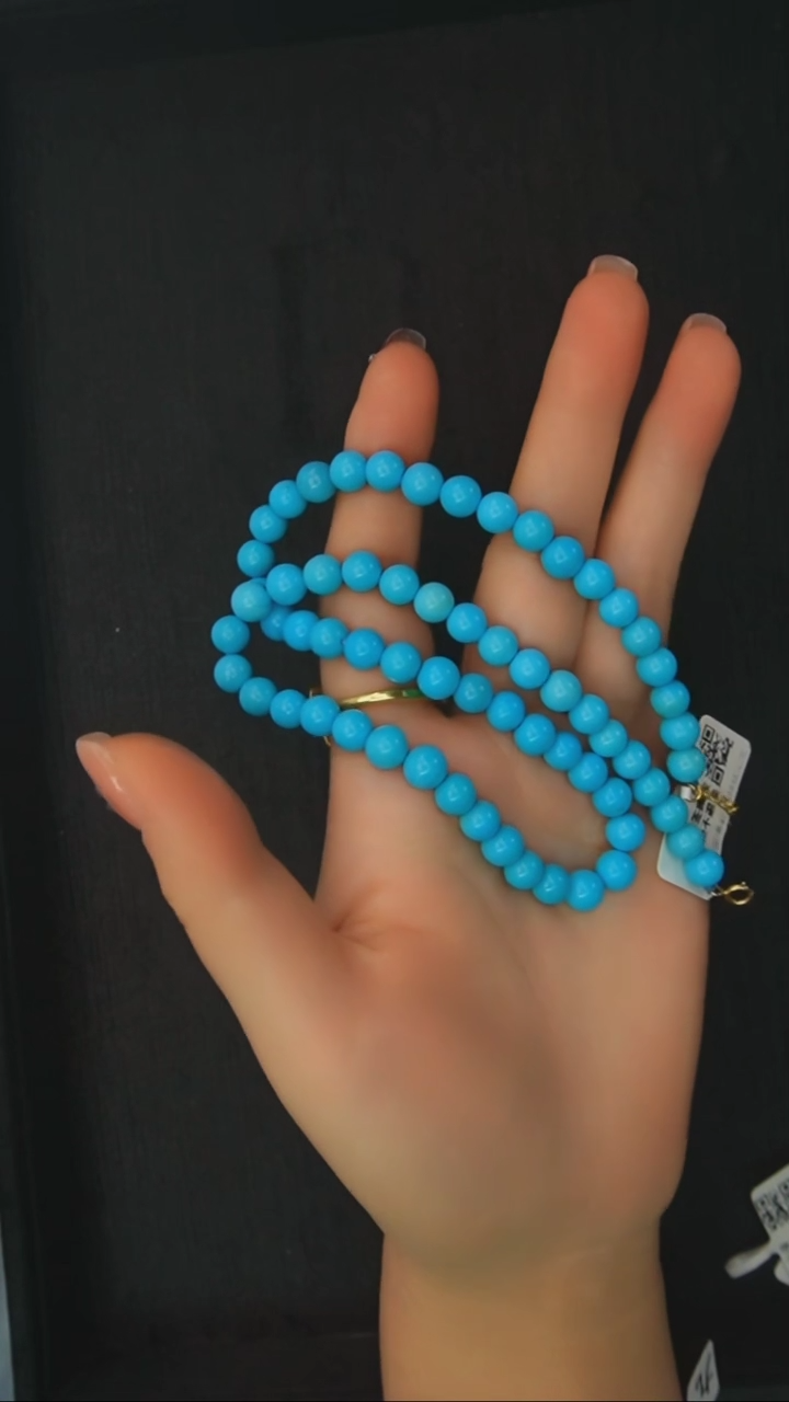 【闪购商品】绿松石项链银S925镶嵌发货一件