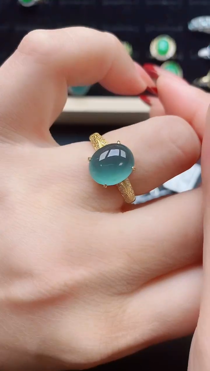 【闪购商品】翡翠戒指银S925镶嵌321321