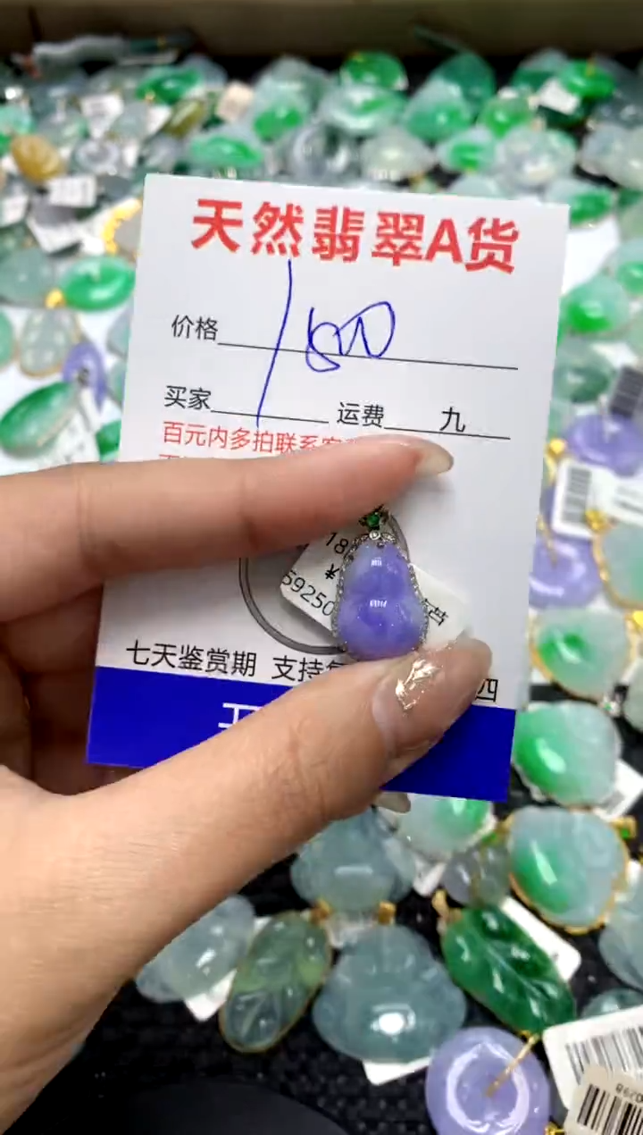 【闪购商品】翡翠颈饰18K金镶嵌1111111111111111