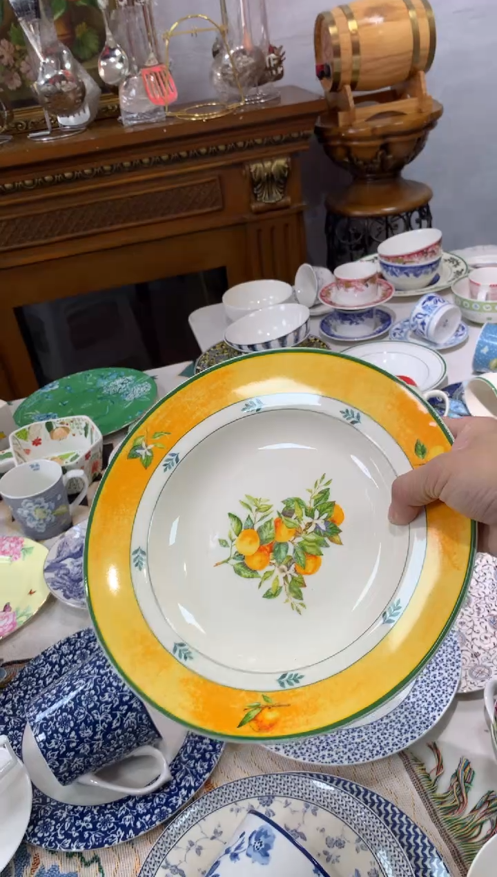 【闪购商品】瓷片CC470陶瓷没有完美无瑕陶瓷1个汤盘