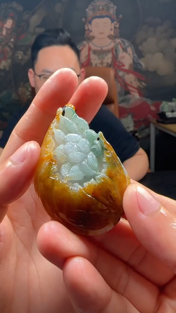 【闪购商品】定制翡翠未镶嵌L-@@QJXC1323