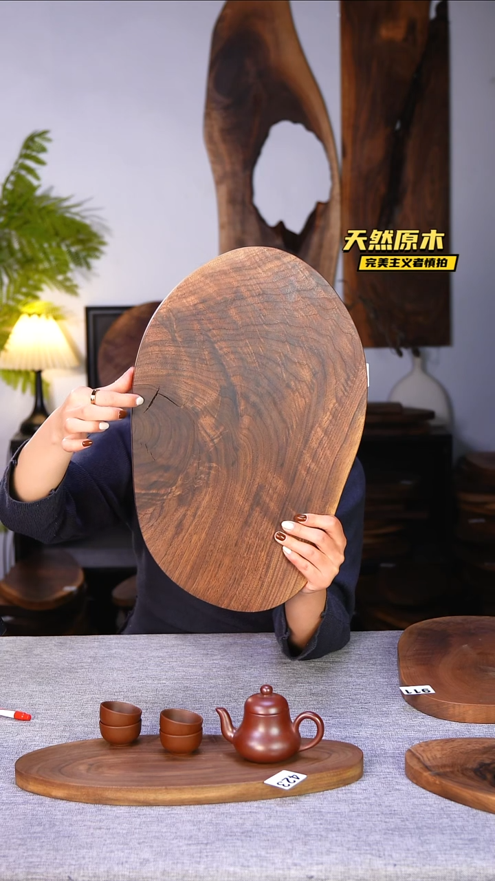 木北美黑胡桃原木.干裂疤结不属于商品质量问题完美主义者慎拍