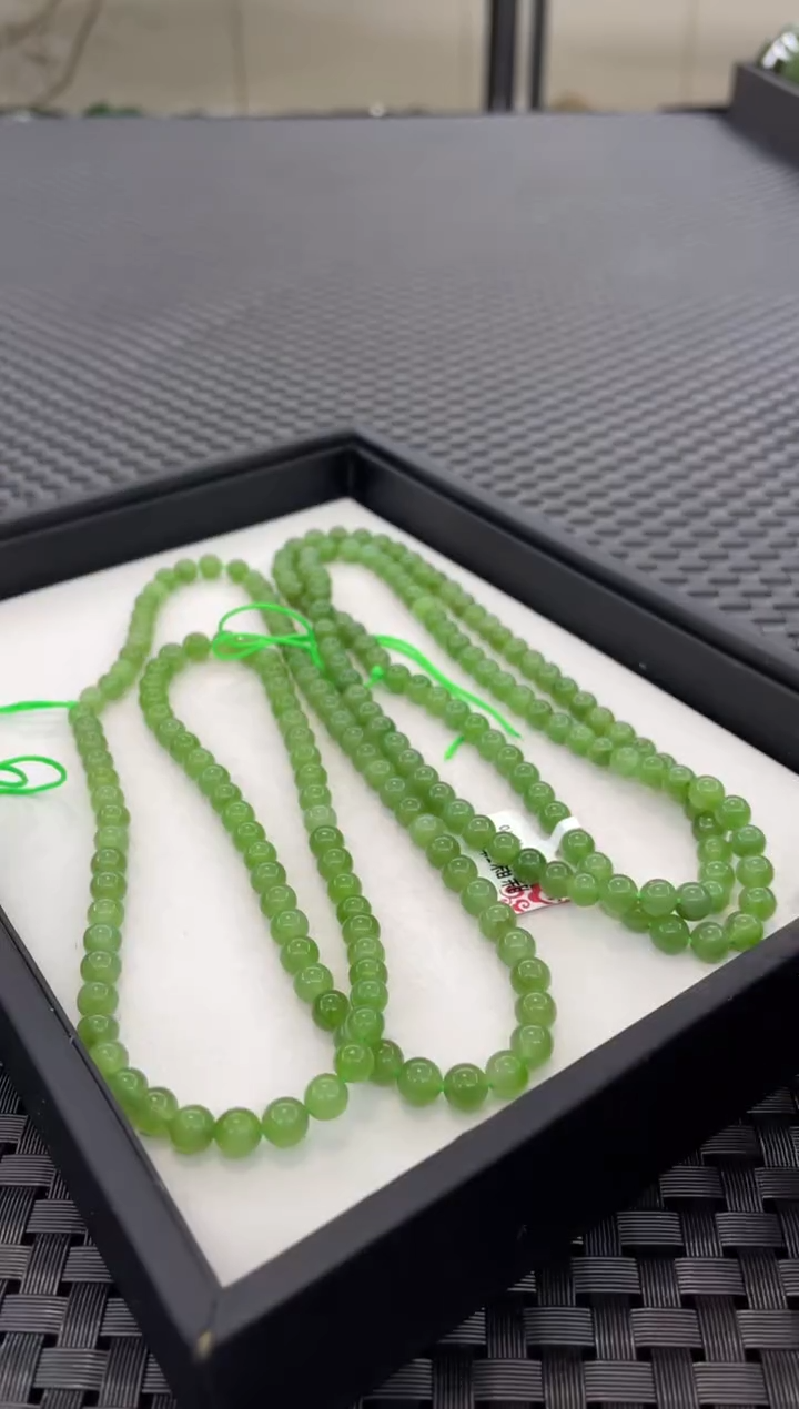 项链未镶嵌和田玉108颗挂件链（多样性发一件）PP138-1