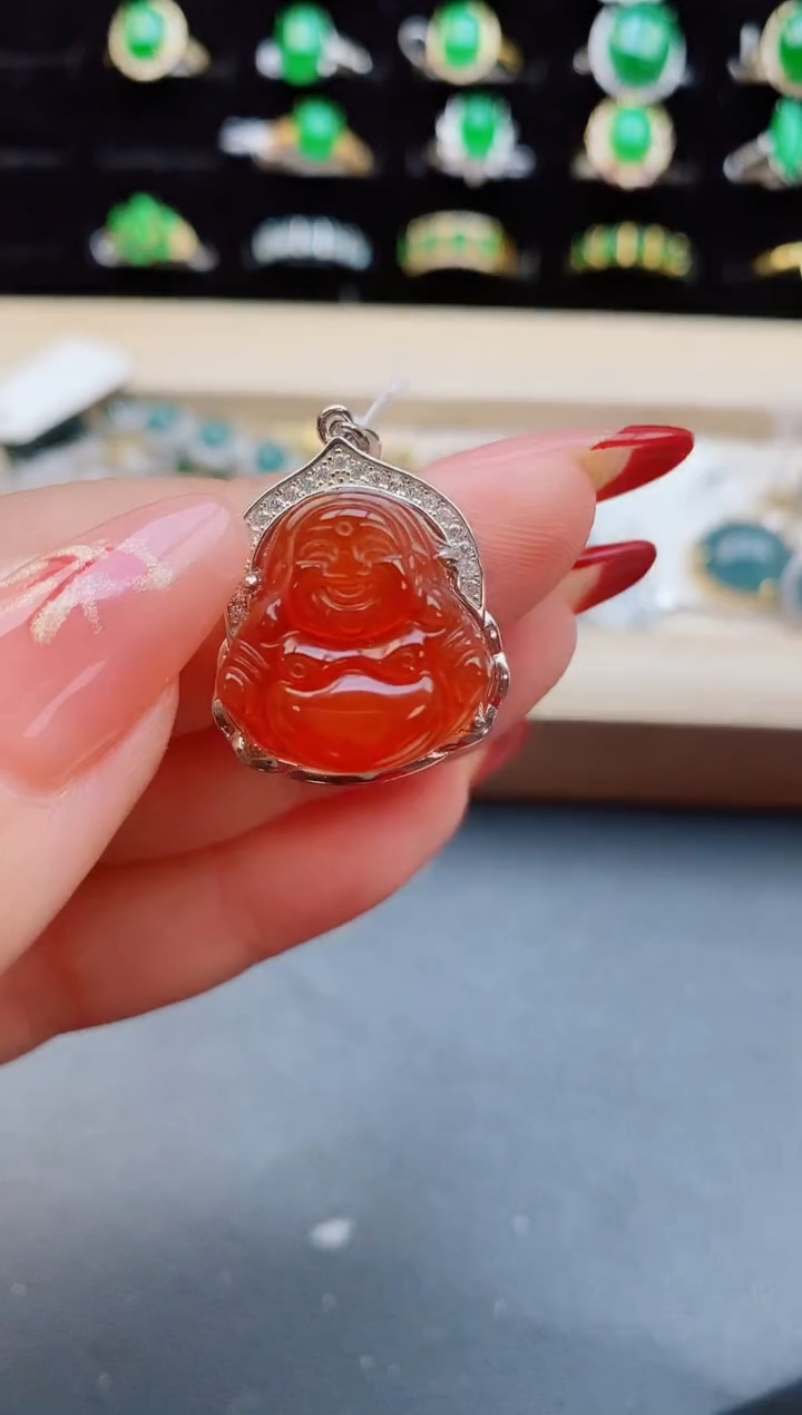 【闪购商品】玛瑙/玉髓吊坠(赠链)银S925镶嵌321321