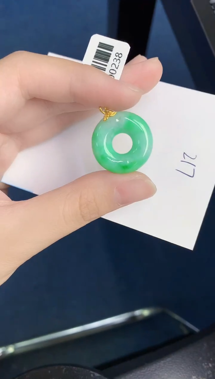 【闪购商品】翡翠颈饰18K金镶嵌000000000