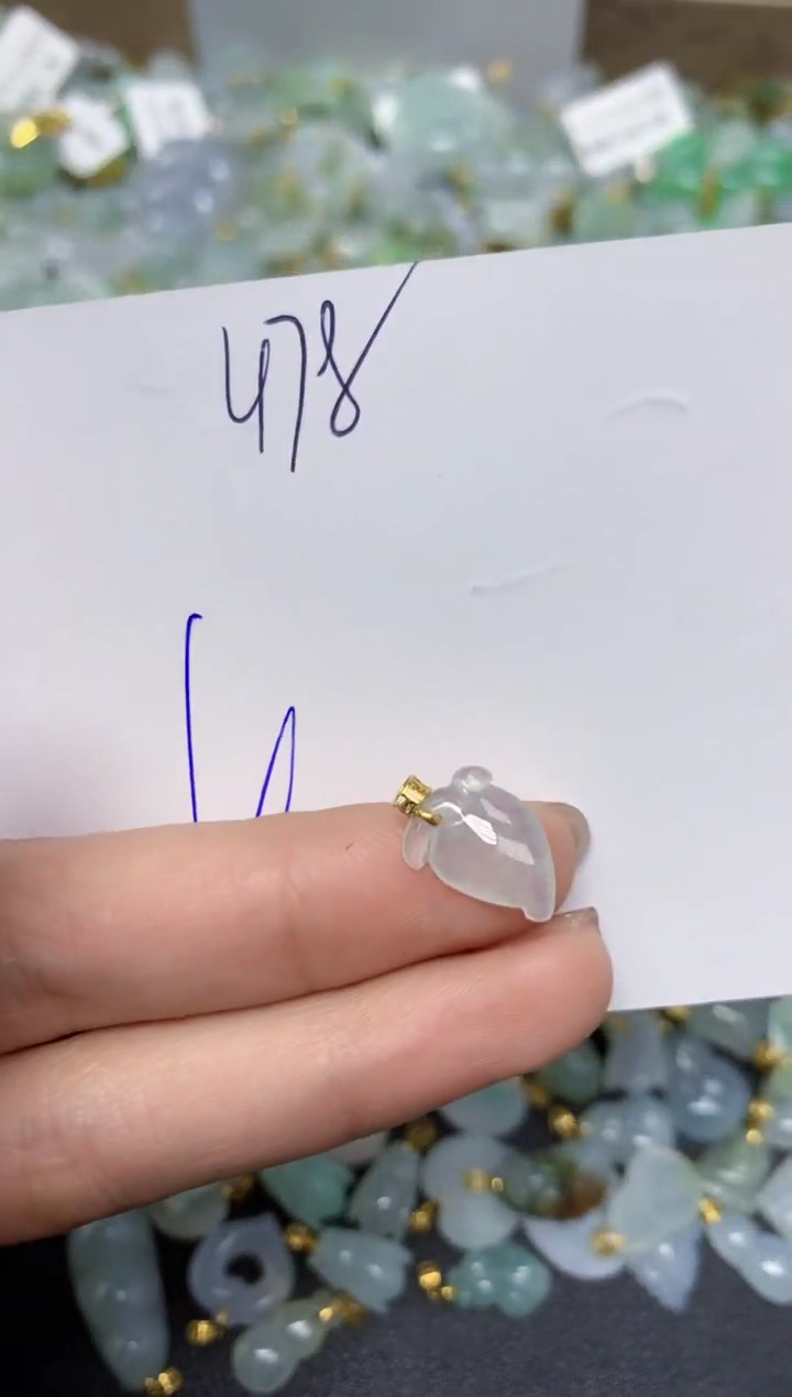 【闪购商品】翡翠颈饰18K金镶嵌 天然翡翠A货