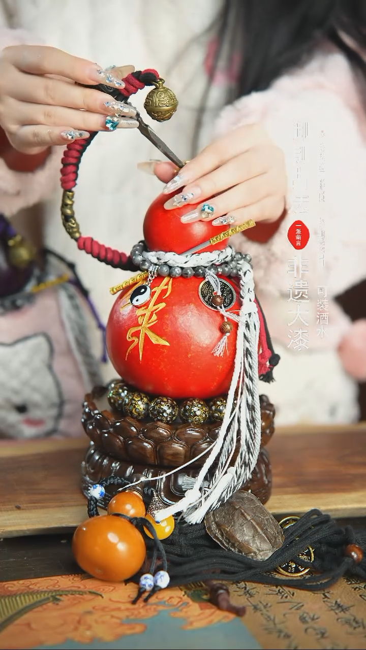 【闪购商品】405号精品大漆酒葫芦防腐防渗装水茶酒