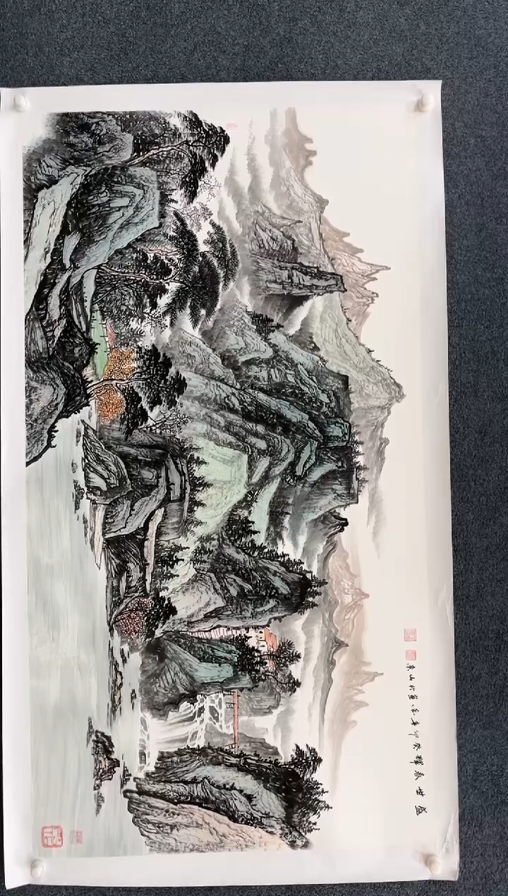 【闪购商品】国画 2.14-艺术-黄春香-六尺整山水73