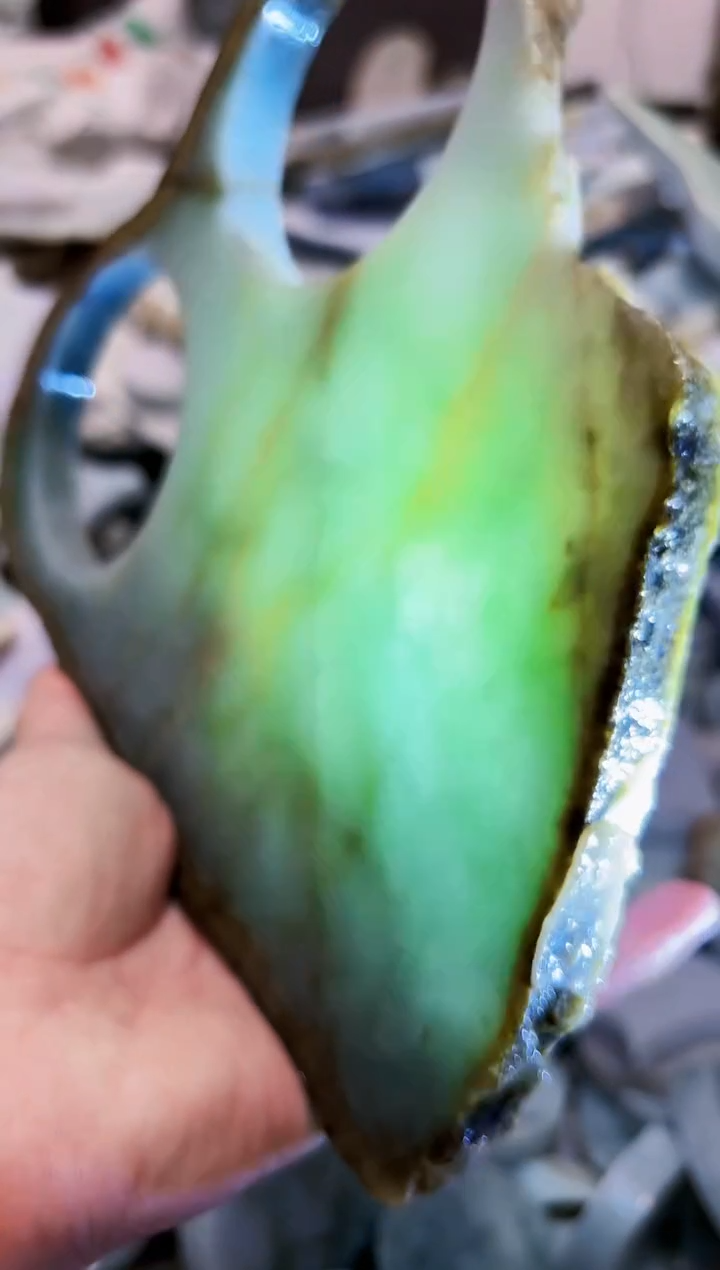 【闪购商品】翡翠颈饰未镶嵌A货白文1925