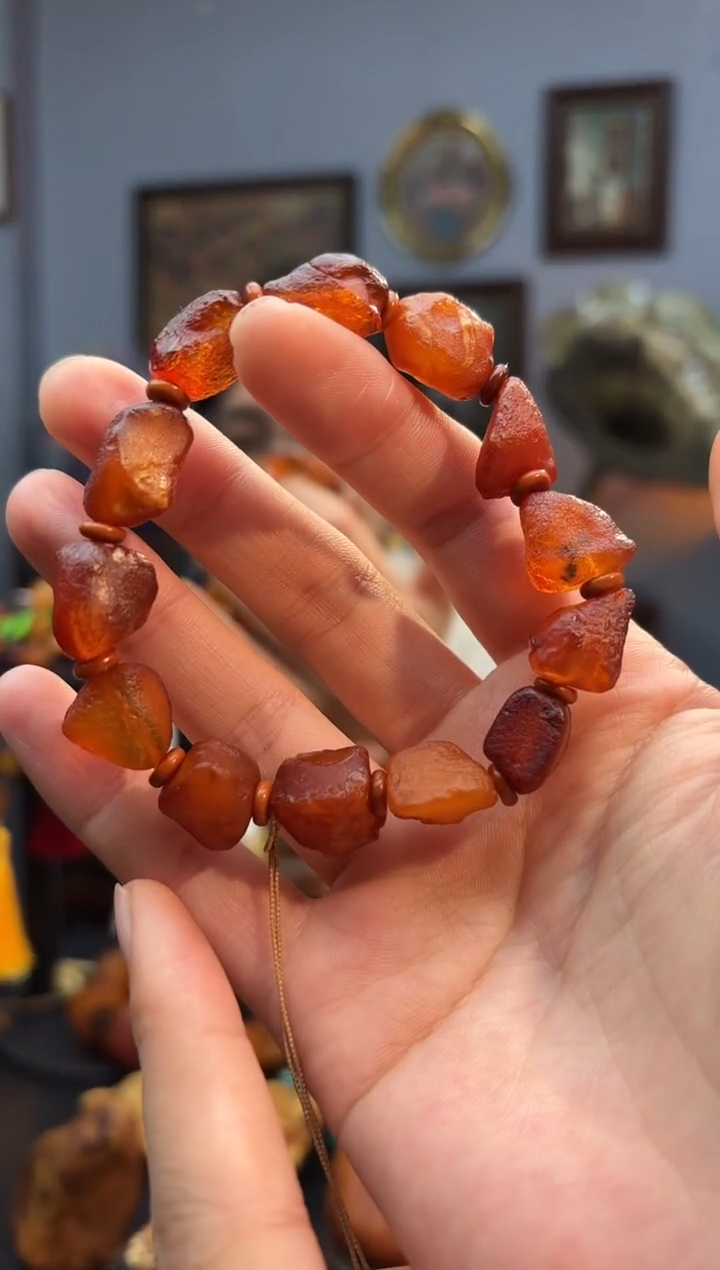 手串琥珀未镶嵌手串
