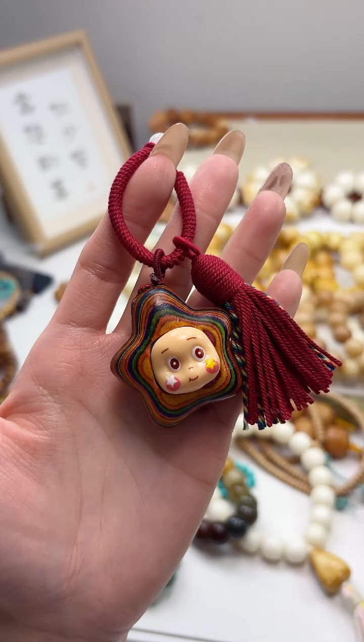 手串菩提根/象牙果彩虹木胖大星挂件