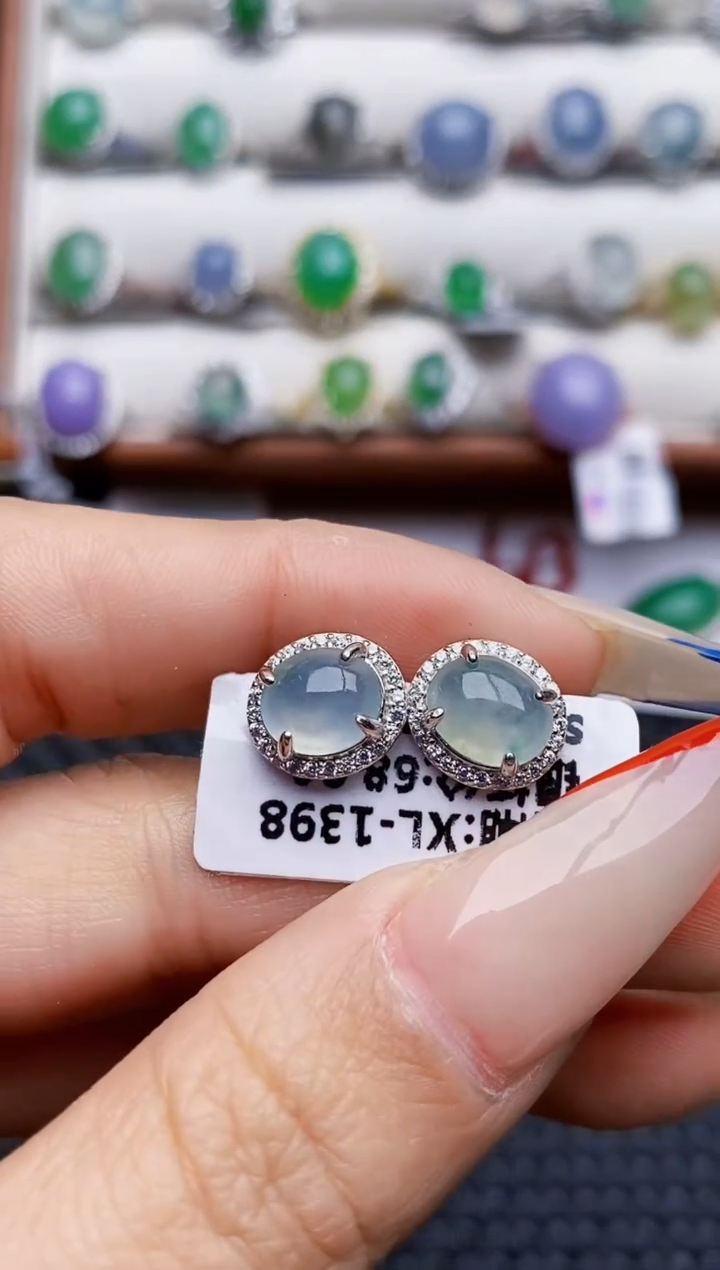 银S925镶嵌戒指翡翠5421