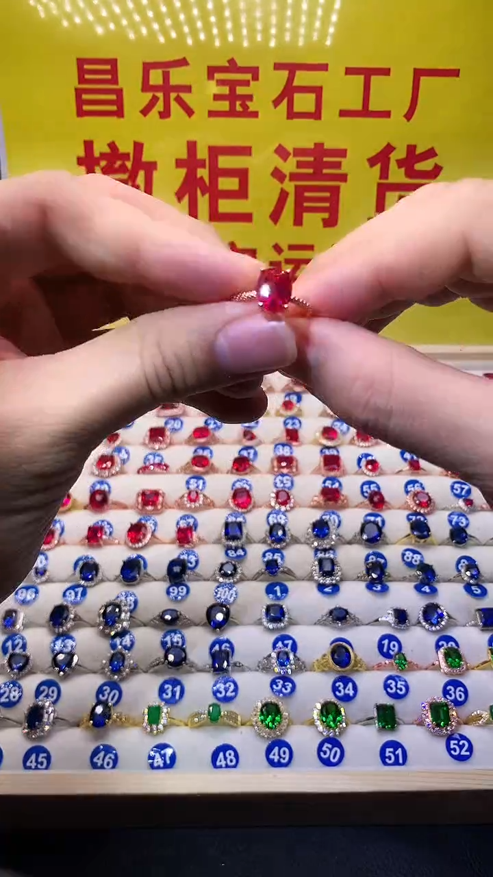 【闪购商品】红宝石戒指银S925镶嵌1111