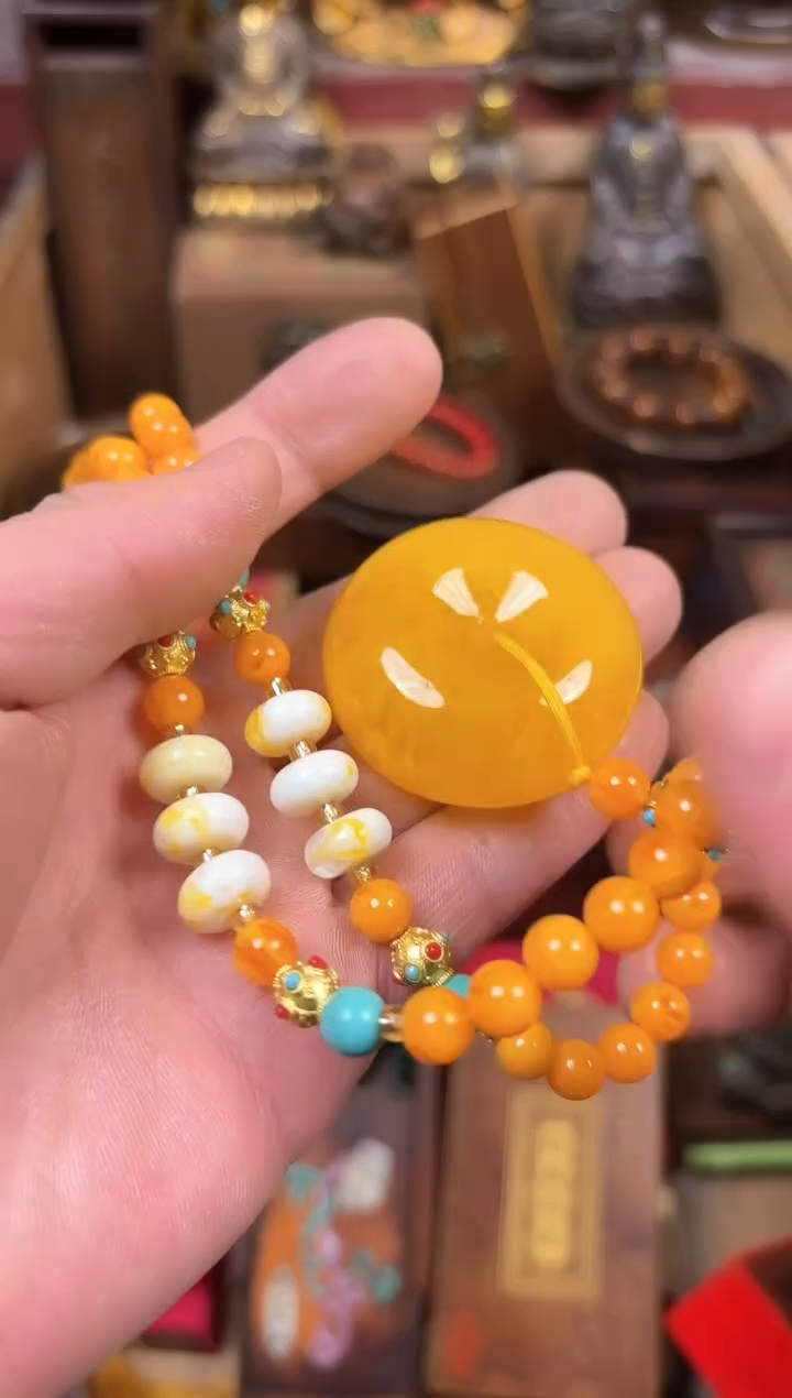 【闪购商品】蜜蜡耳饰未镶嵌------------------