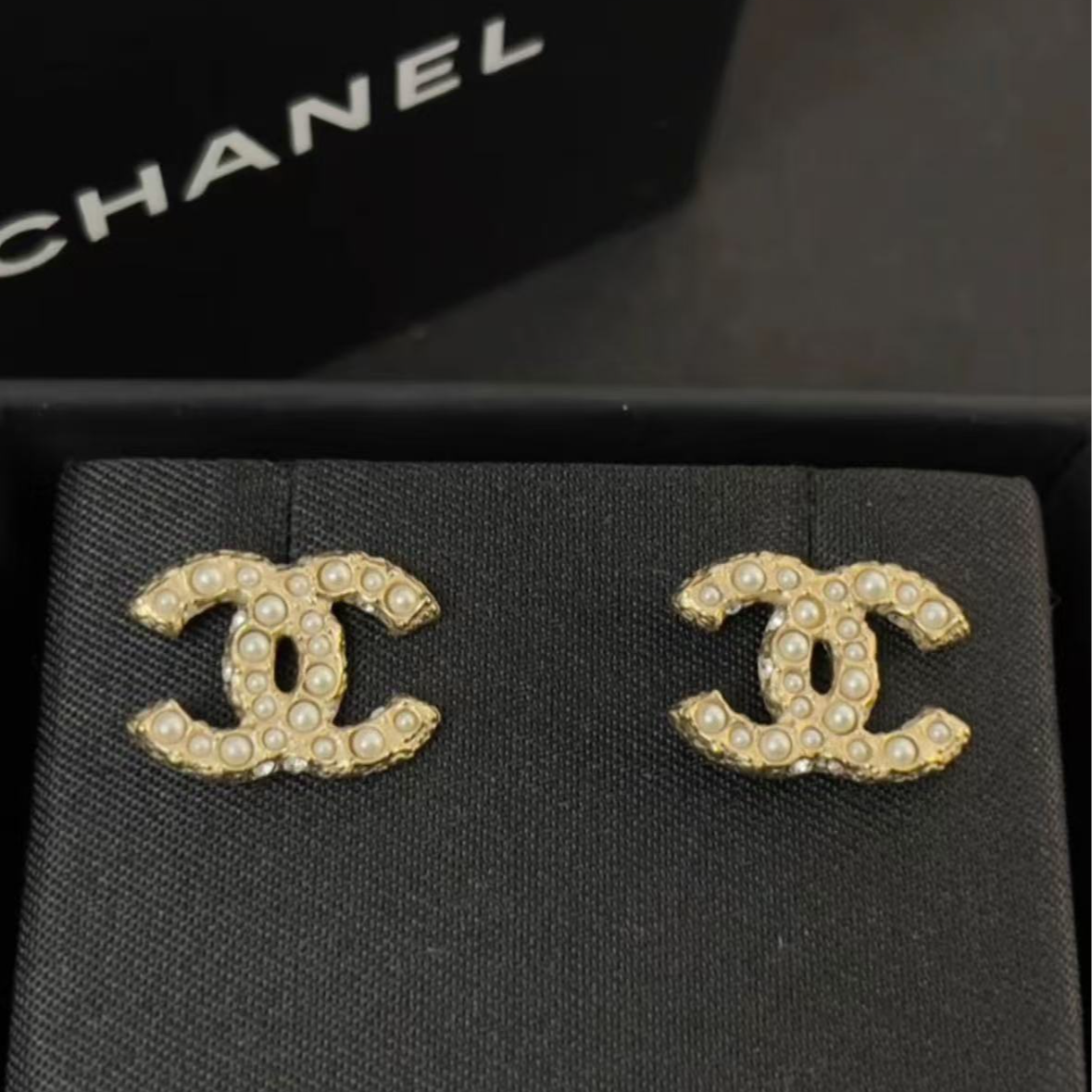 未使用 Chanel/香奈儿 香奈儿 100周年同款小号珍珠耳钉/首饰