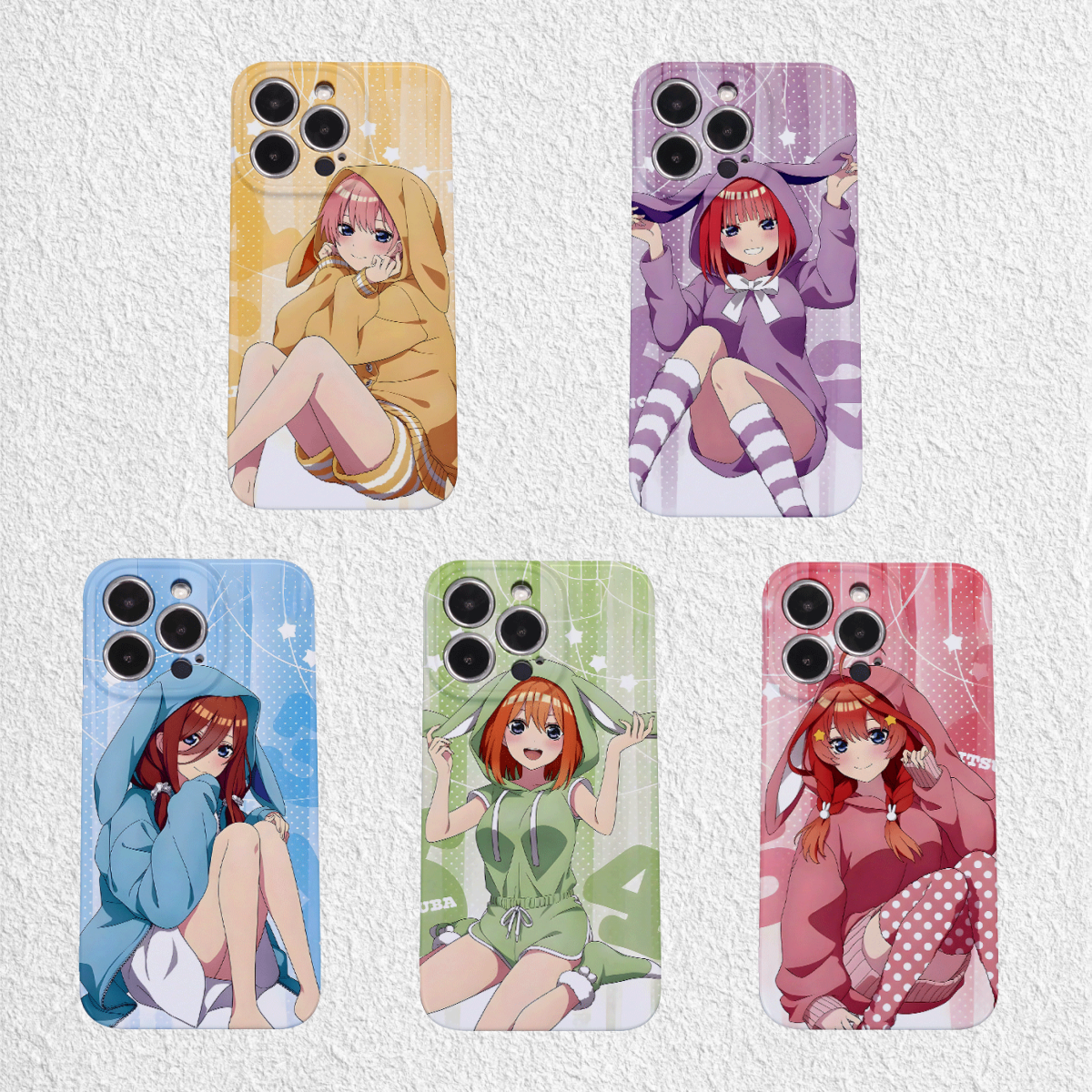 五等分的花嫁手机壳适用于苹果16华为vivo菲林亮面精孔软壳OPPO